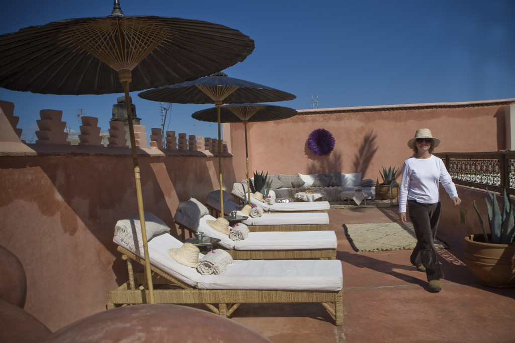 Sunny roof terrace